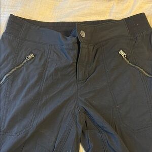 Athleta Black Zippered Treak Pants